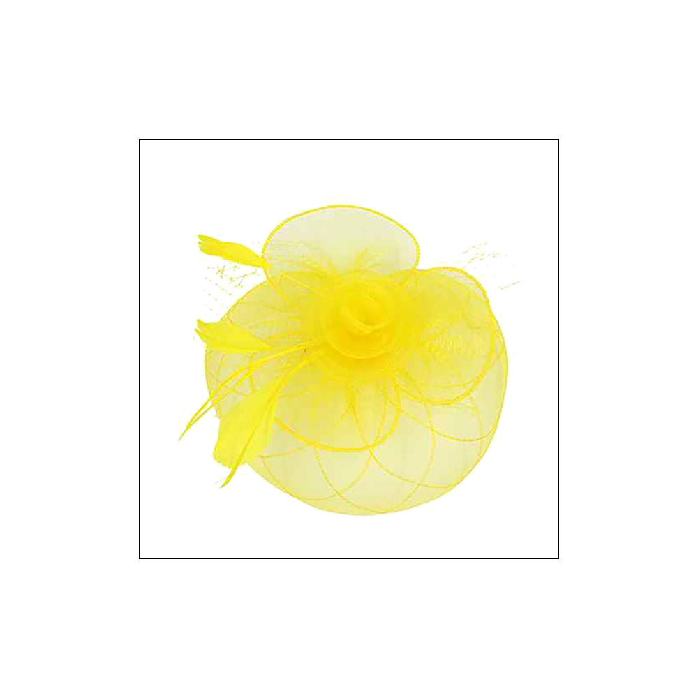 iLLASPARKZ Feather Mesh Flower Fascinator / Headband