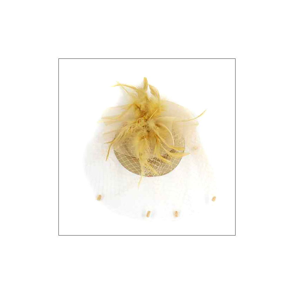 iLLASPARKZ Feather Mesh Fascinator / Headband