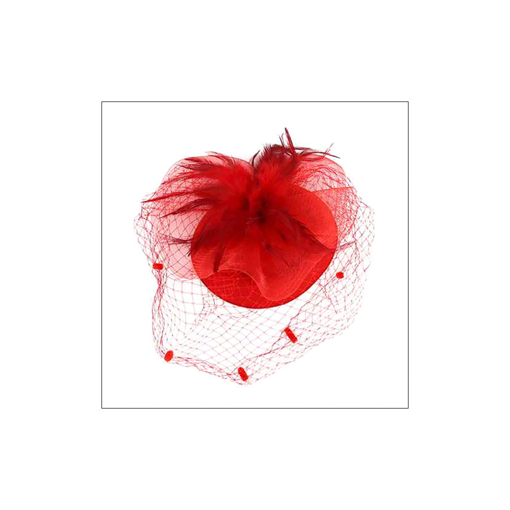iLLASPARKZ Feather Mesh Fascinator / Headband