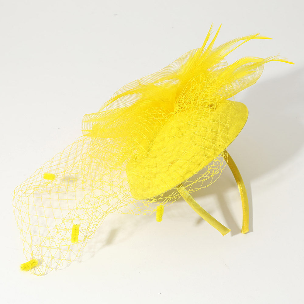 iLLASPARKZ Feather Mesh Fascinator / Headband