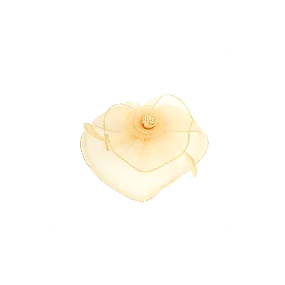 iLLASPARKZ Flower Feather Mesh Fascinator / Headband
