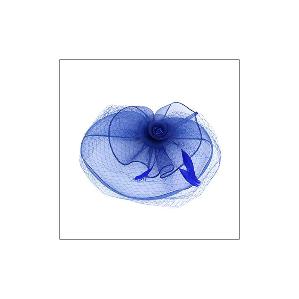 iLLASPARKZ Flower Feather Mesh Fascinator / Headband