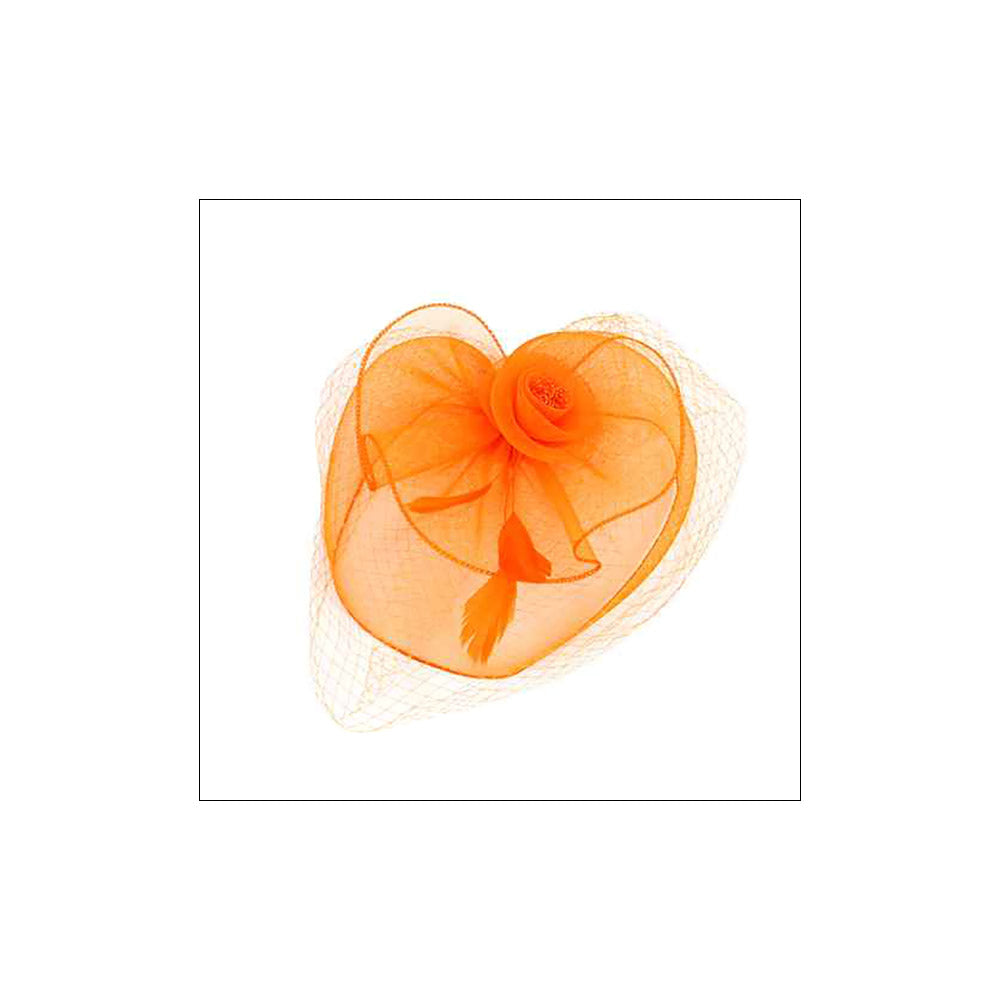 iLLASPARKZ Flower Feather Mesh Fascinator / Headband