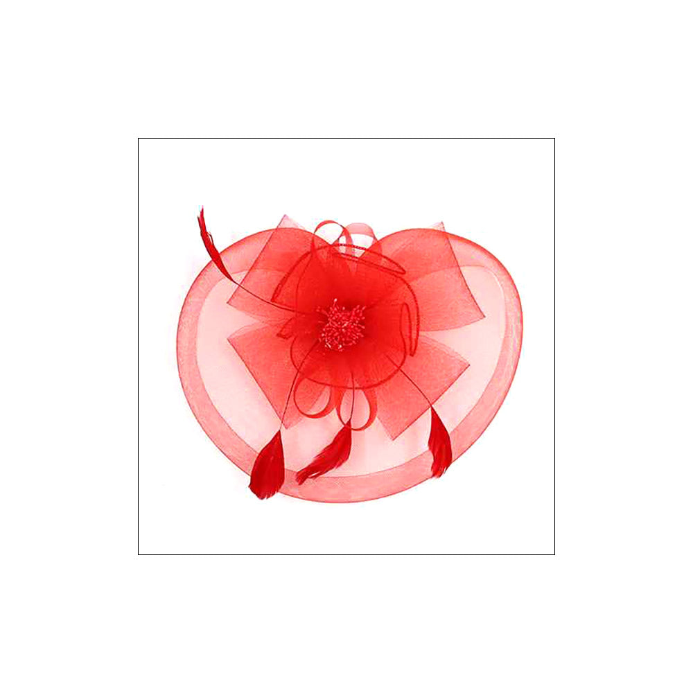 iLLASPARKZ Bow Flower Feather Mesh Fascinator / Headband