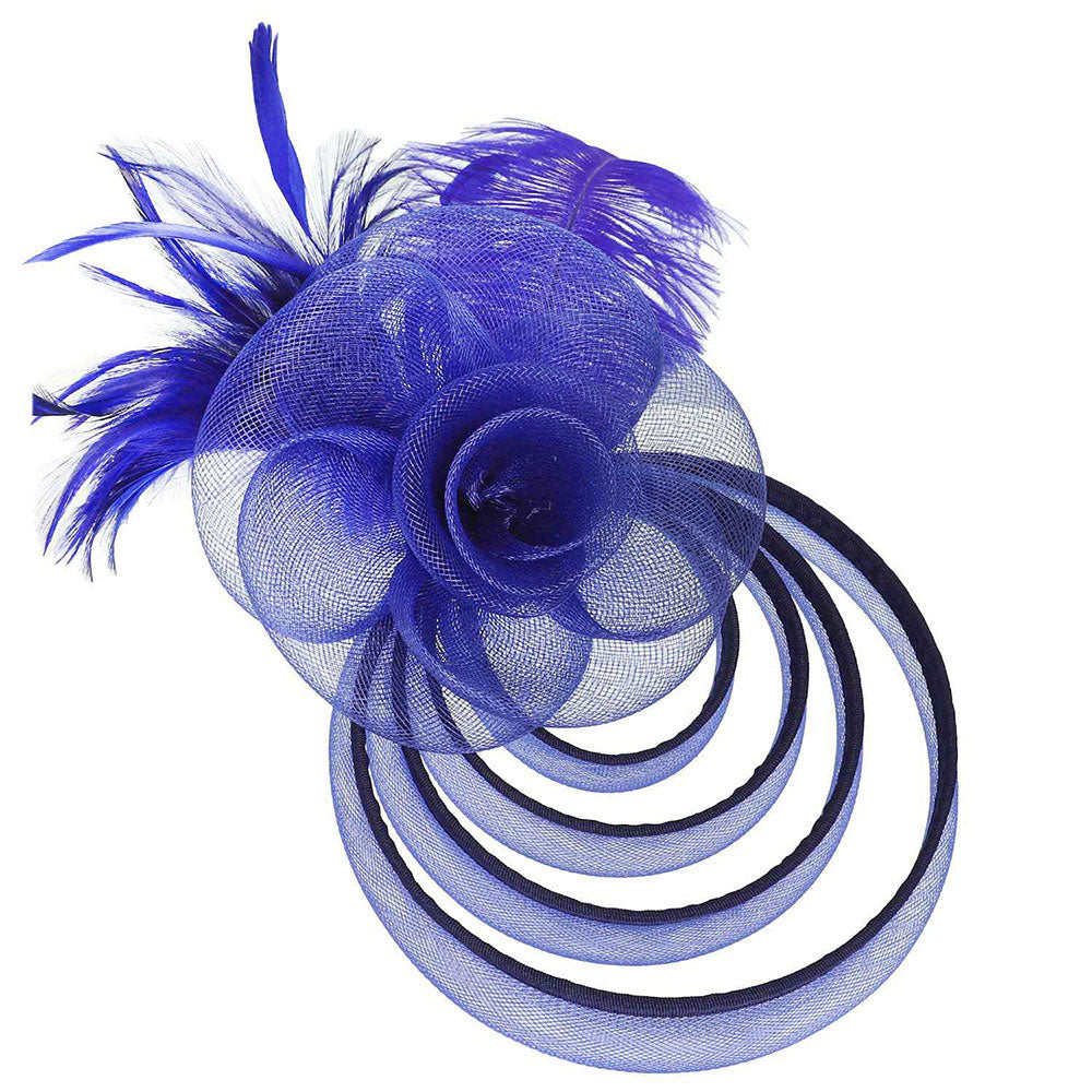 iLLASPARKZ Feather Mesh Flower Fascinator / Headband