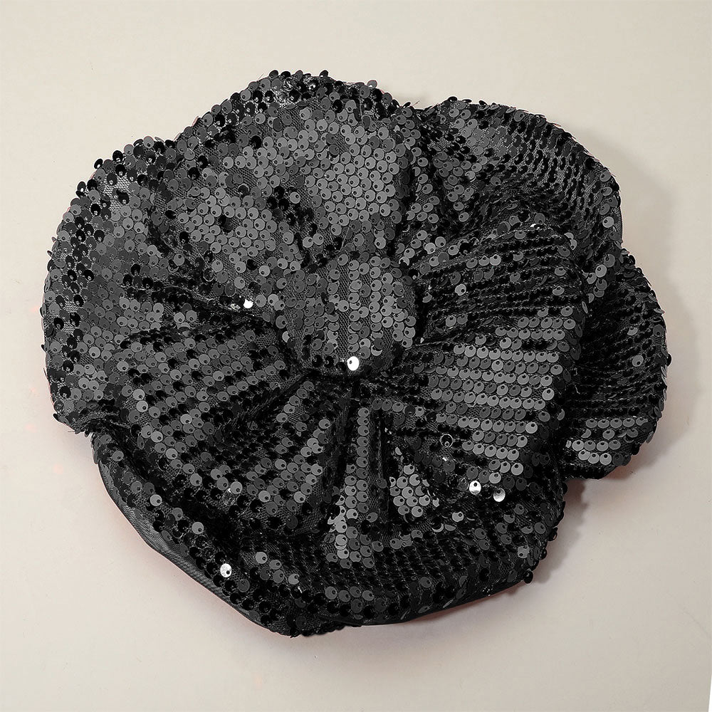 iLLASPARKZ Sequin Flower Fascinator / Pin Brooch / Hair Band / Headband