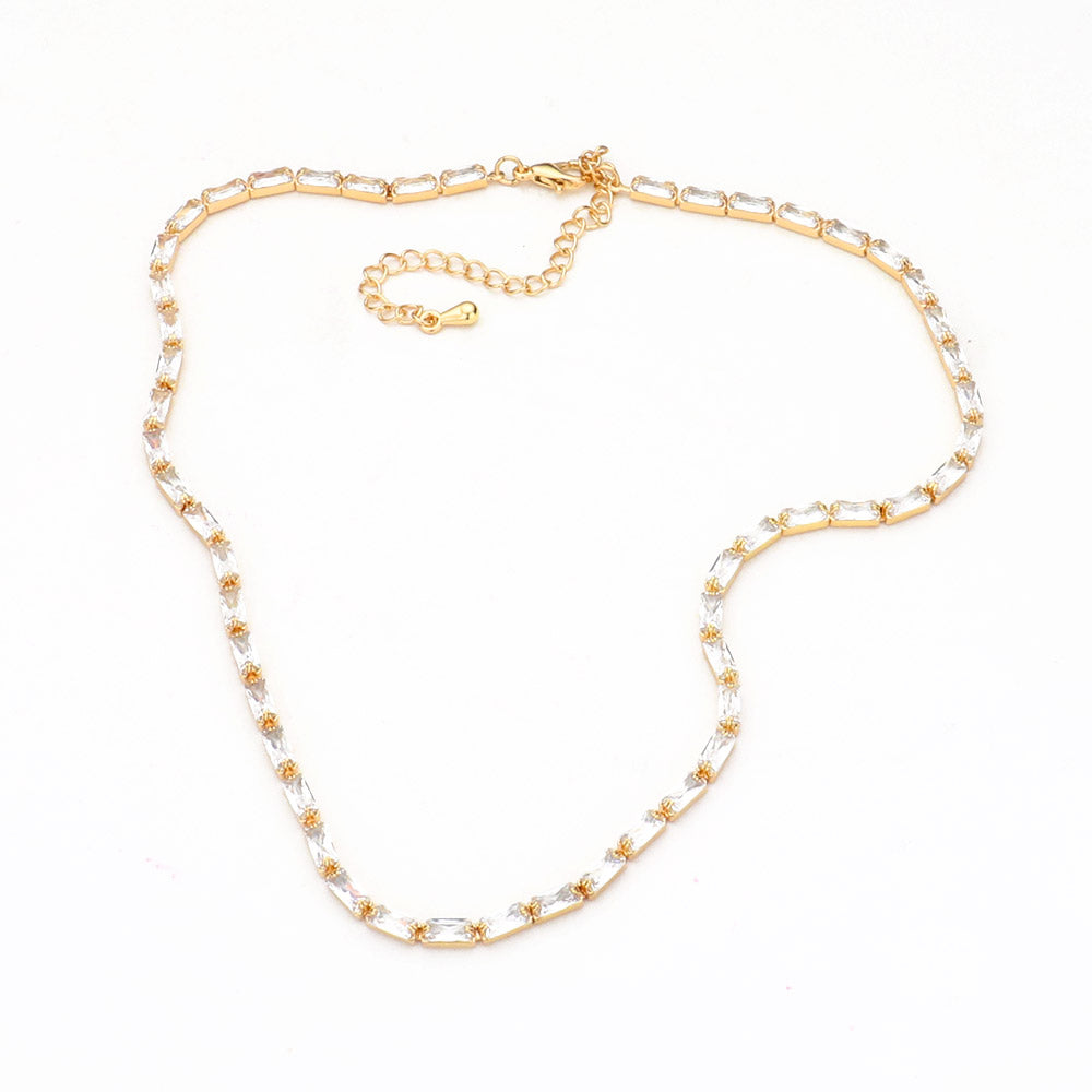 iLLASPARKZ Rectangle Stone Necklace