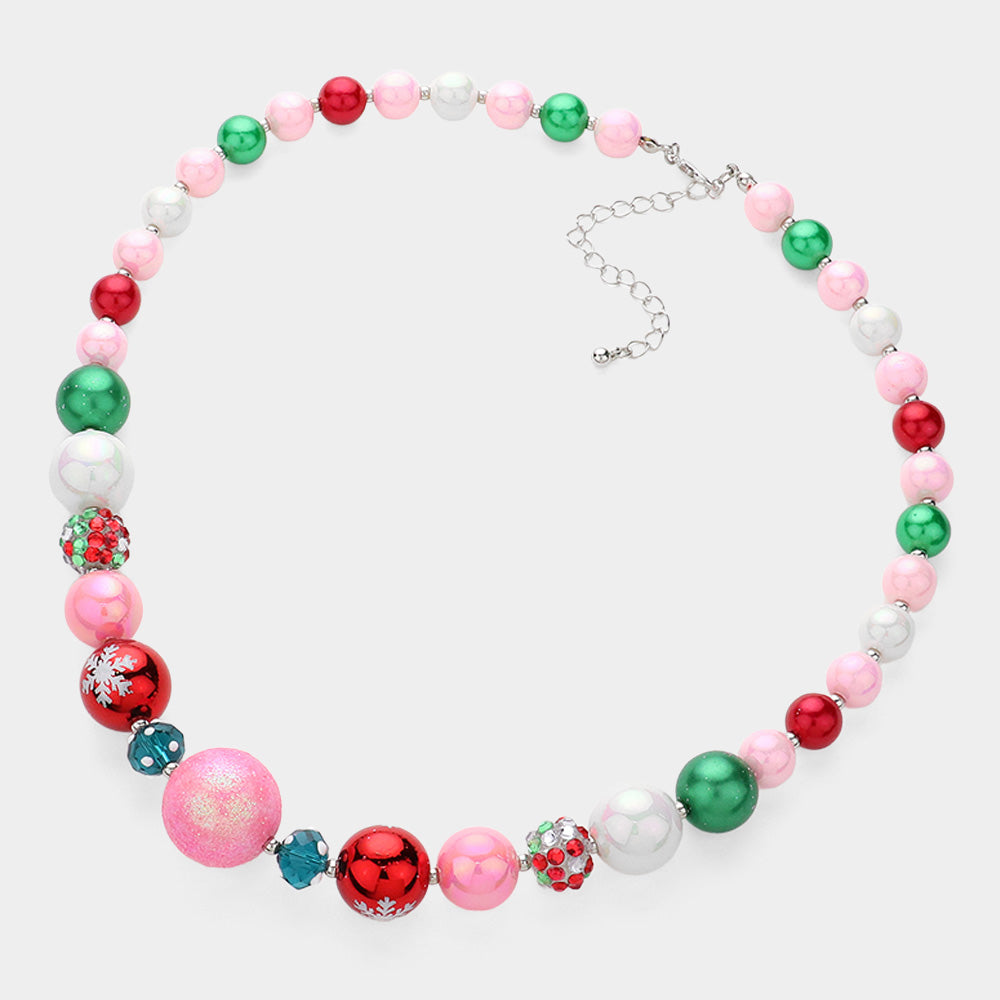 iLLASPARKZ Christmas Beads Beaded Necklace