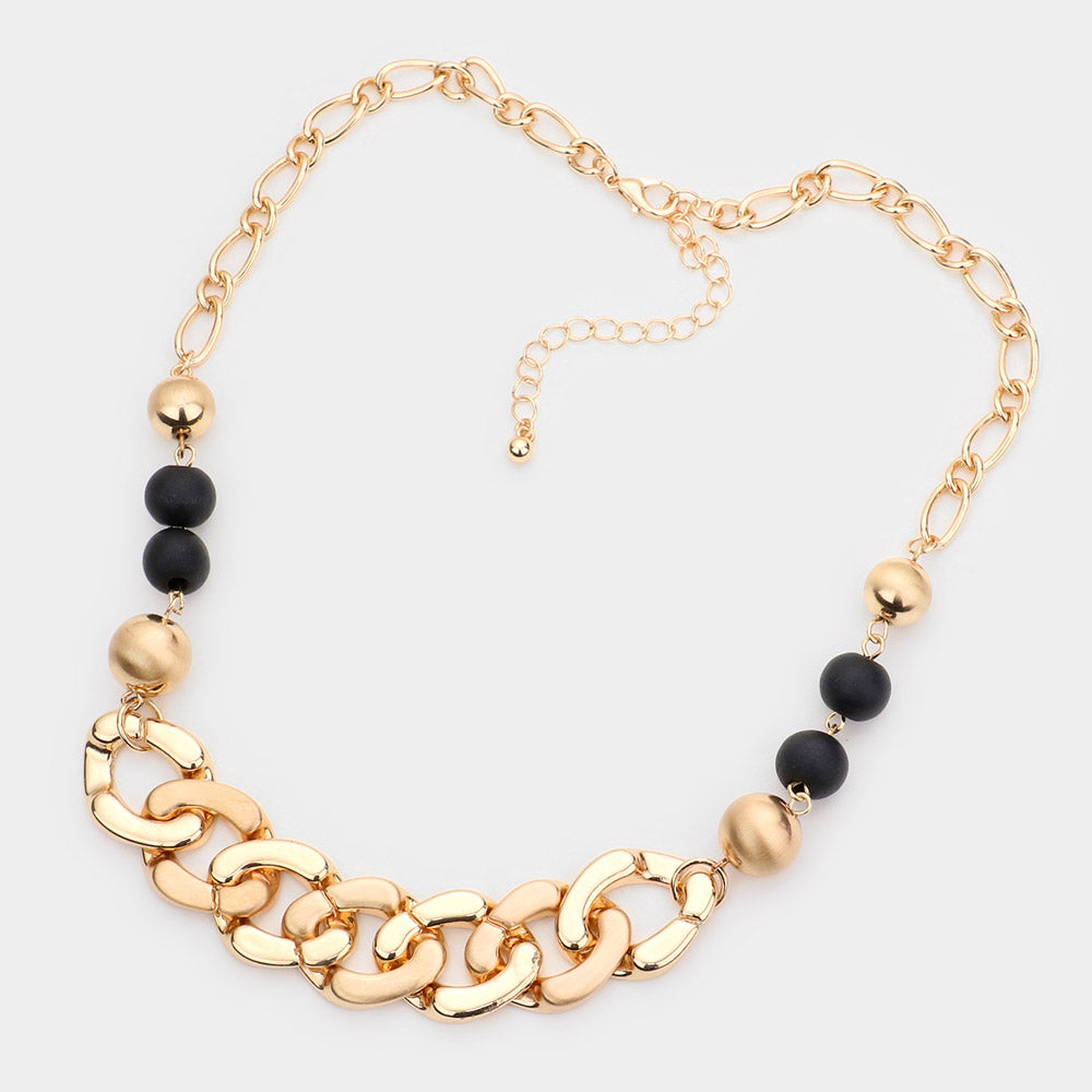 iLLASPARKZ Wood Beads Chain Necklace
