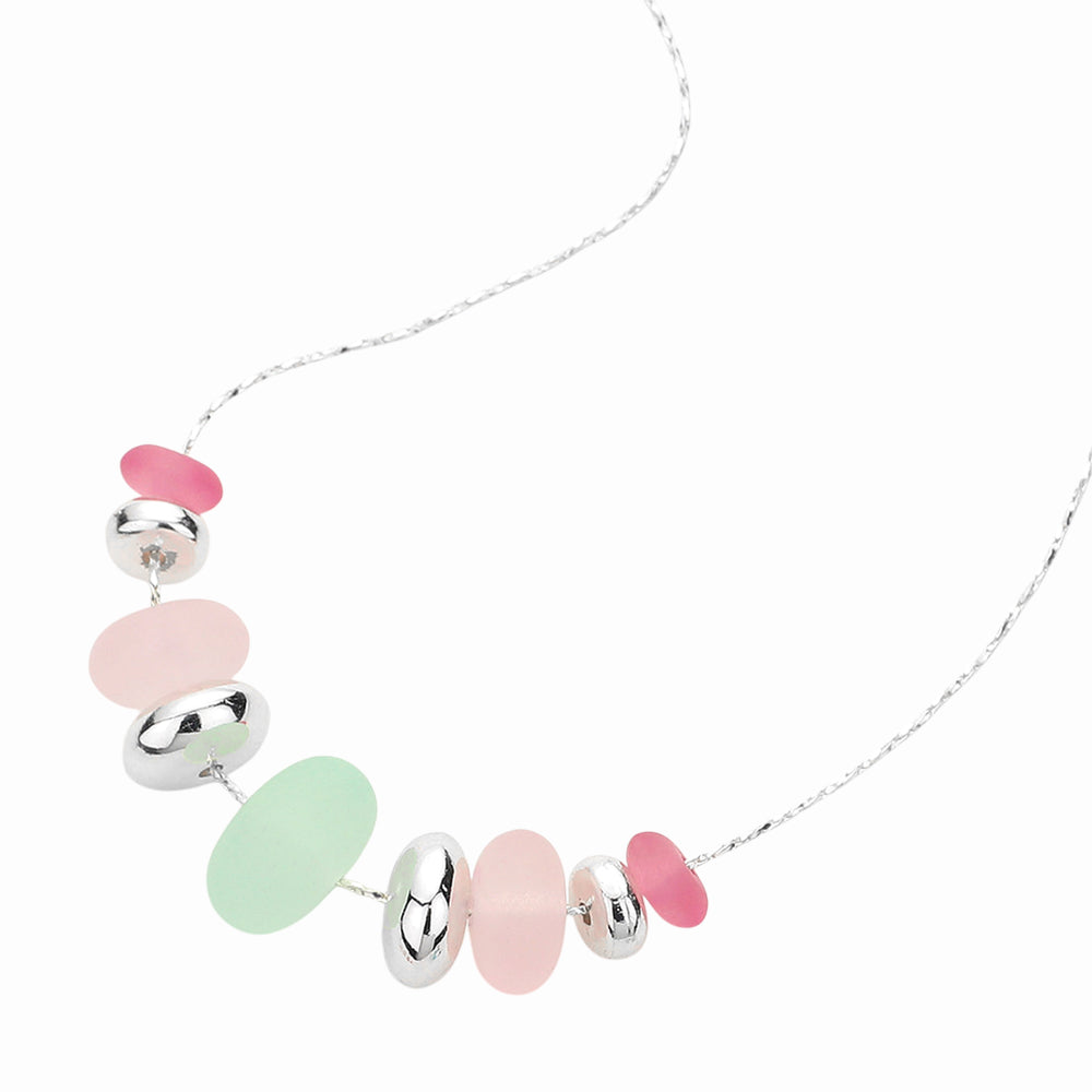 iLLASPARKZ Sea Glass Pebble Beaded Necklace