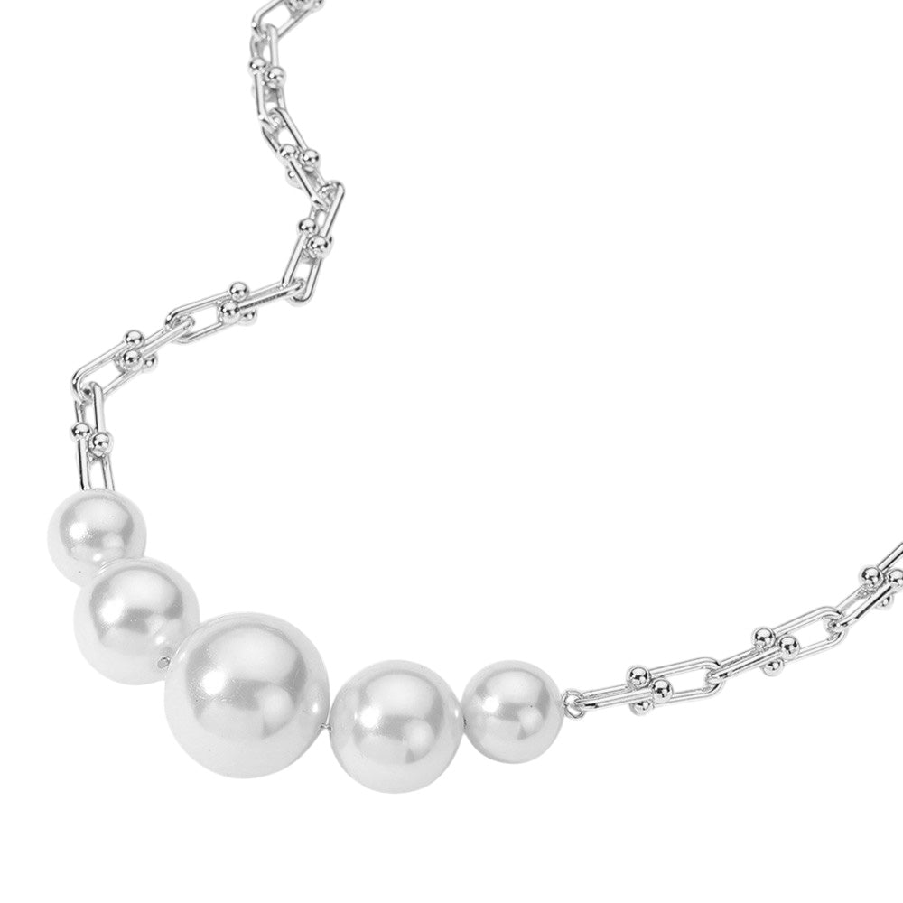 iLLASPARKZ Ball Beaded Hardware Chain Necklace