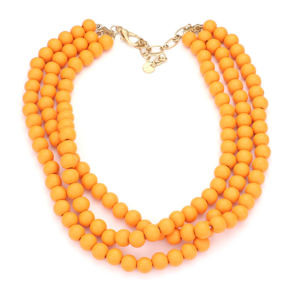 iLLASPARKZ Triple Layered Wood Necklace