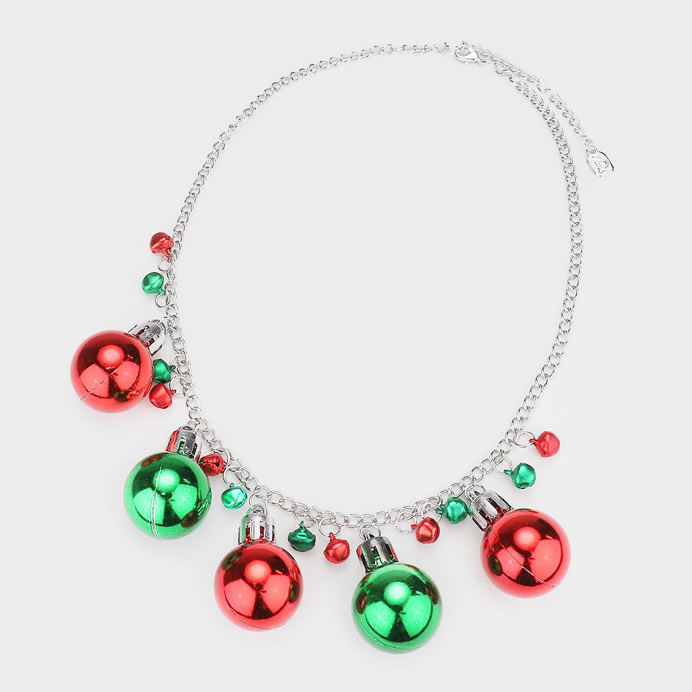 iLLASPARKZ Christmas Ornament Ball Necklace