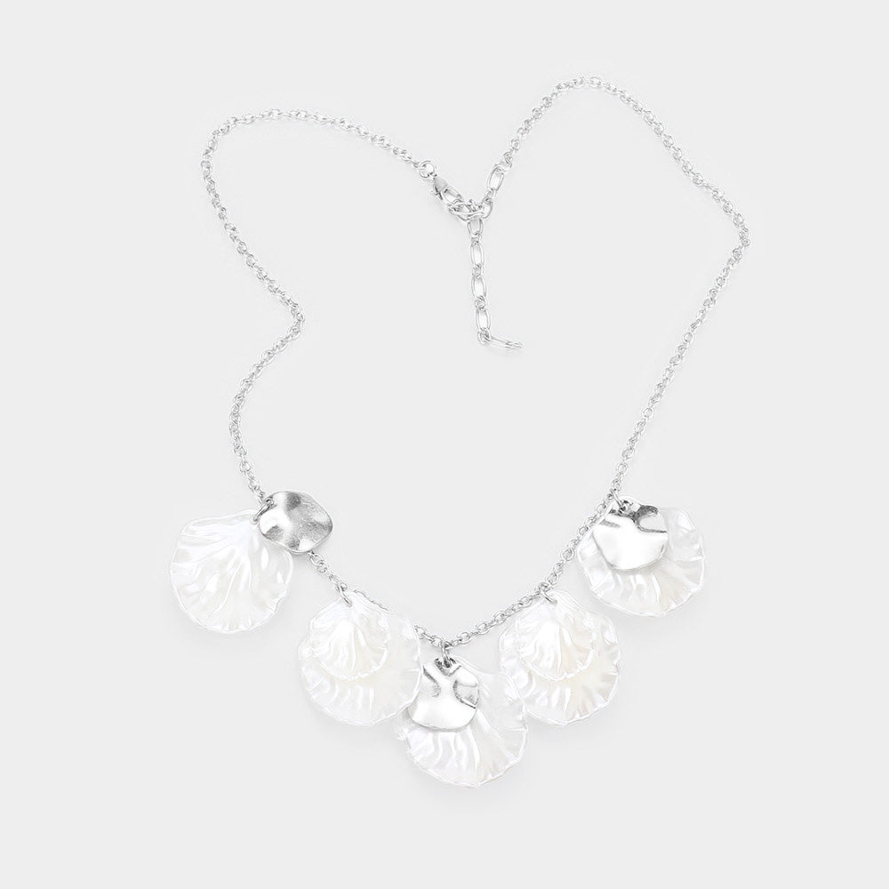 iLLASPARKZ Mother of Pearl Shell Drop Collar Necklace