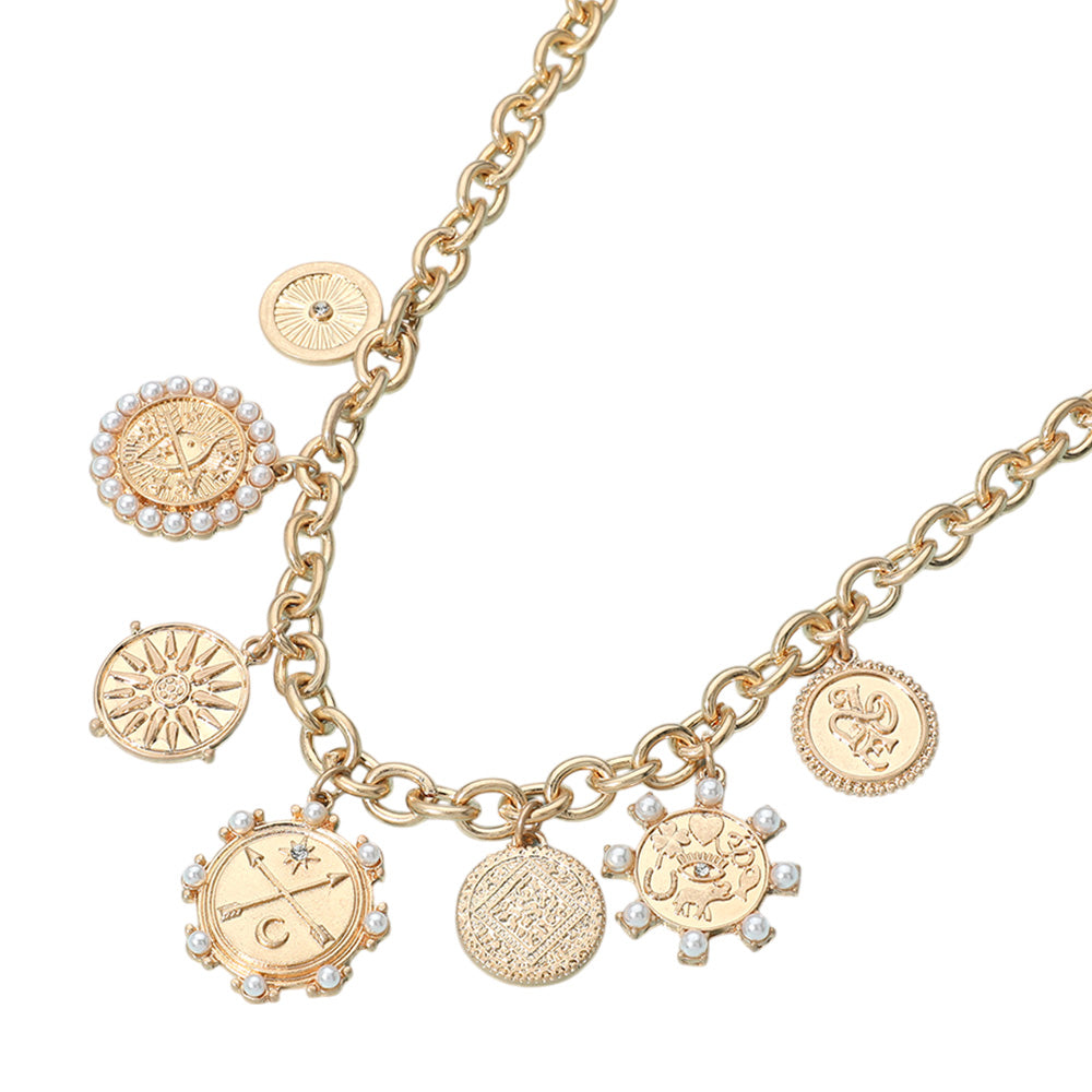 iLLASPARKZ Zodiac Medal Station Necklace