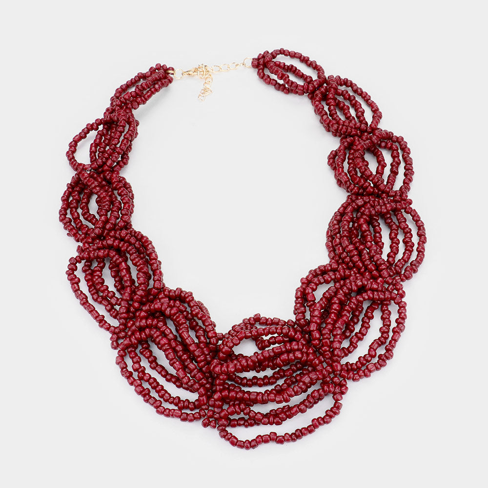iLLASPARKZ Faceted Beaded Collar Necklace