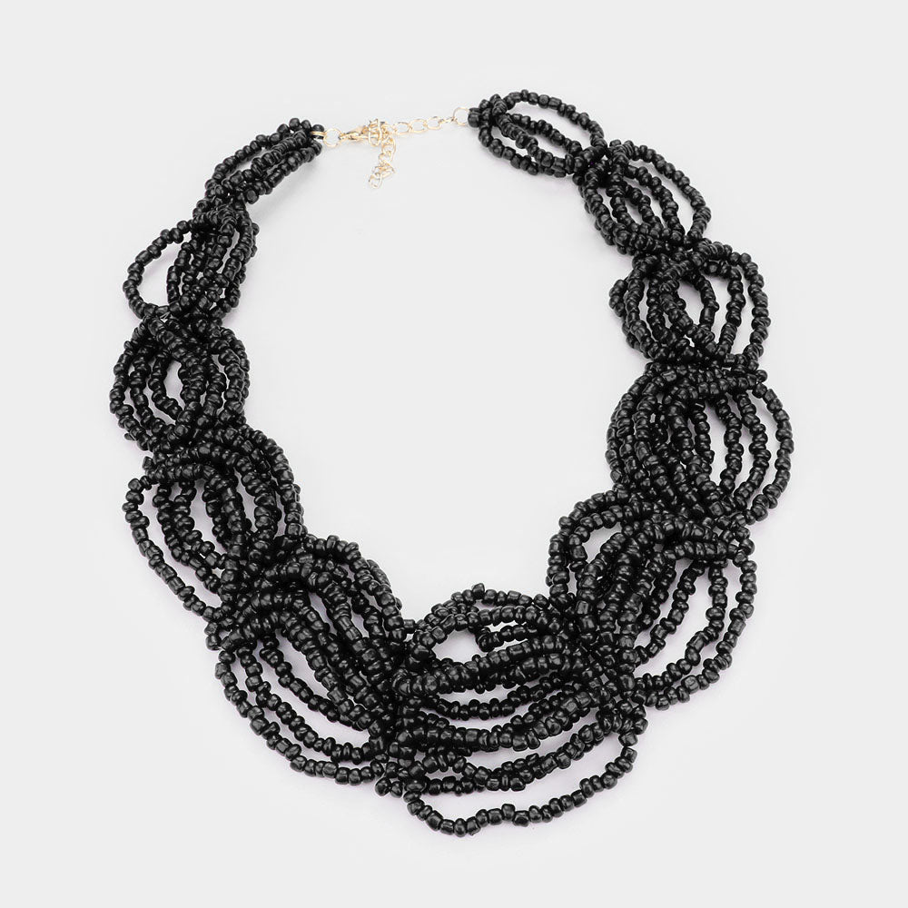 iLLASPARKZ Faceted Beaded Collar Necklace
