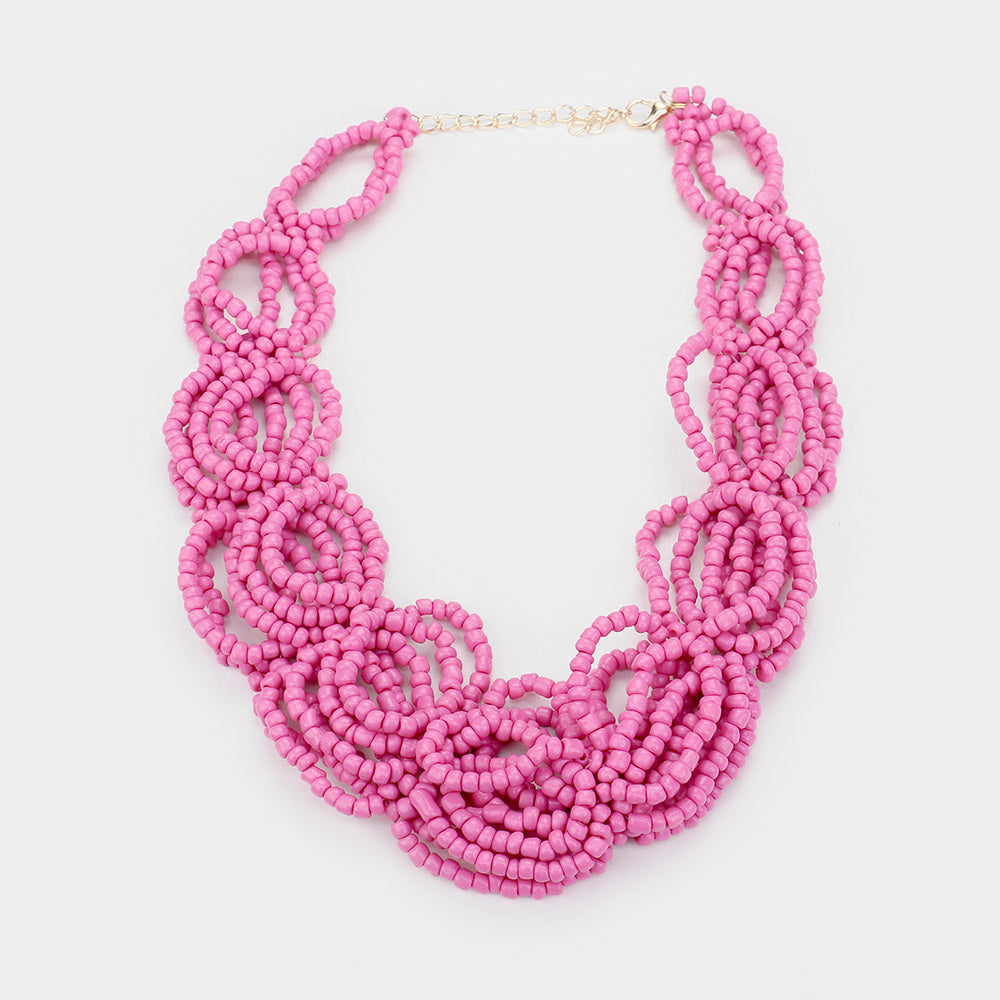iLLASPARKZ Faceted Beaded Collar Necklace