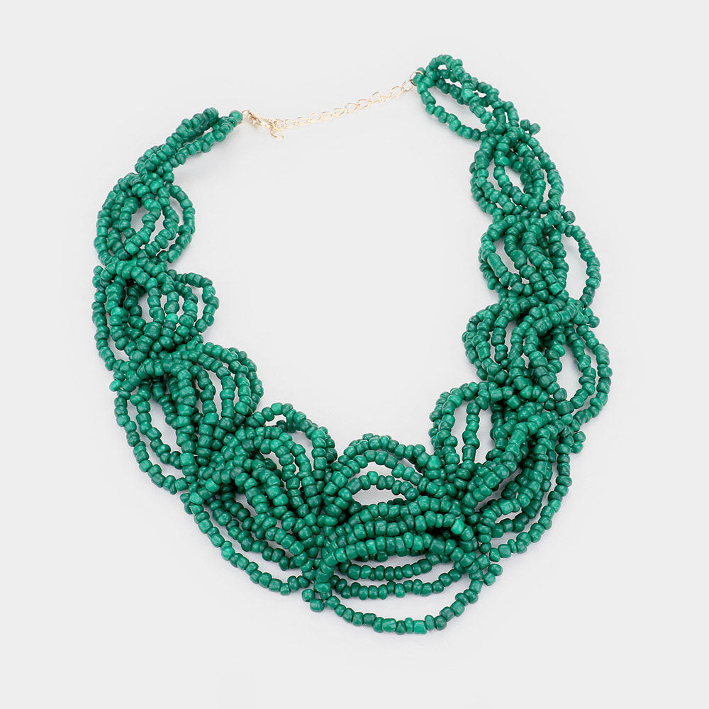 iLLASPARKZ Faceted Beaded Collar Necklace
