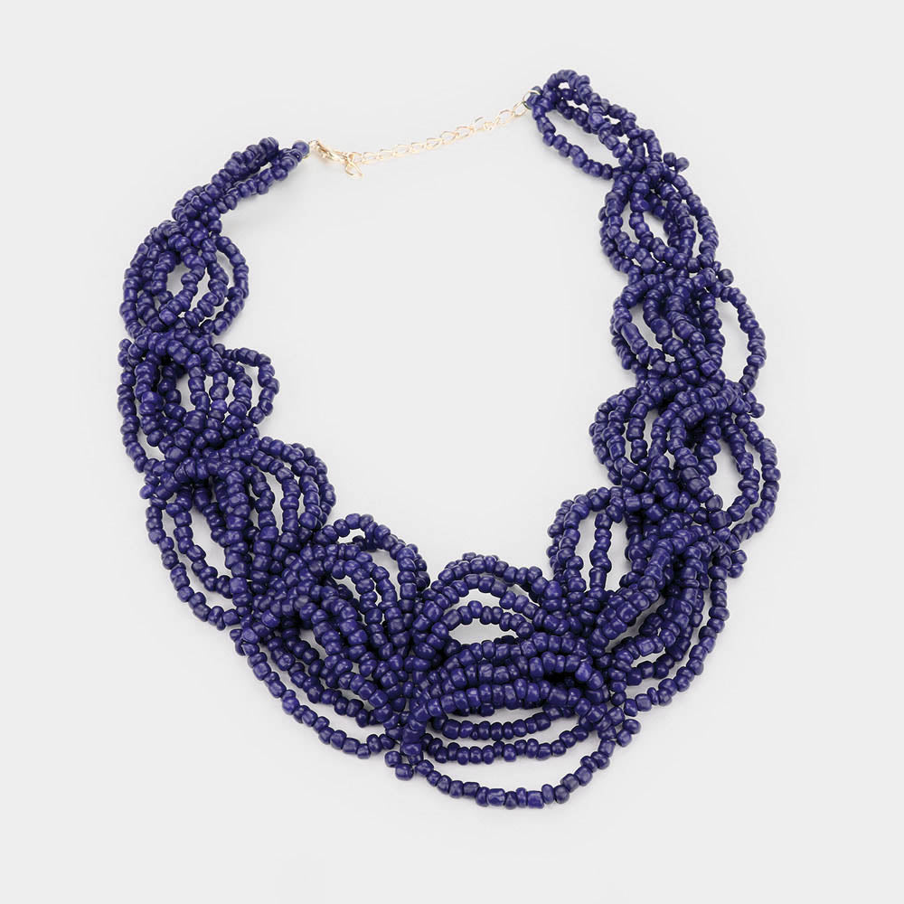 iLLASPARKZ Faceted Beaded Collar Necklace