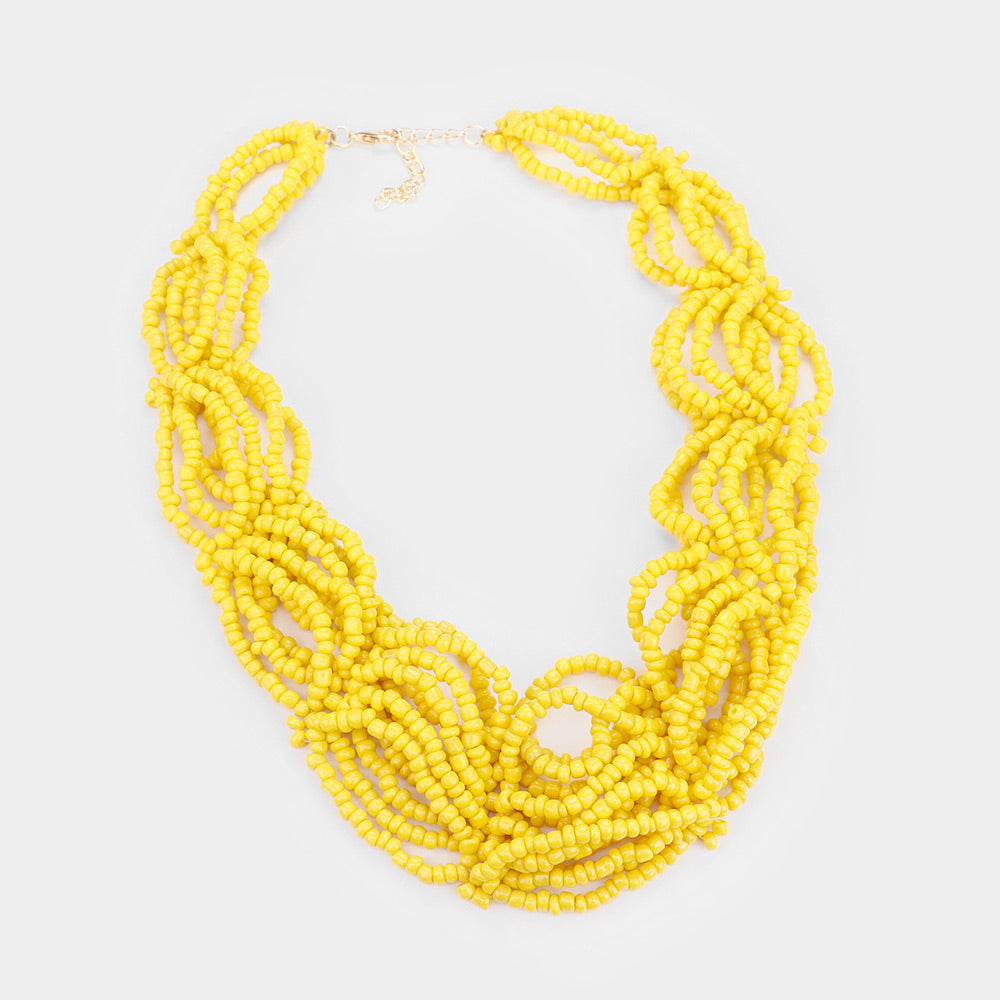 iLLASPARKZ Faceted Beaded Collar Necklace