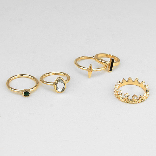 iLLASPARKZ Crown Free Ring Set