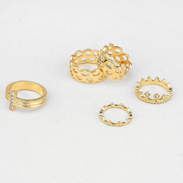 iLLASPARKZ Filigree Free Ring Set