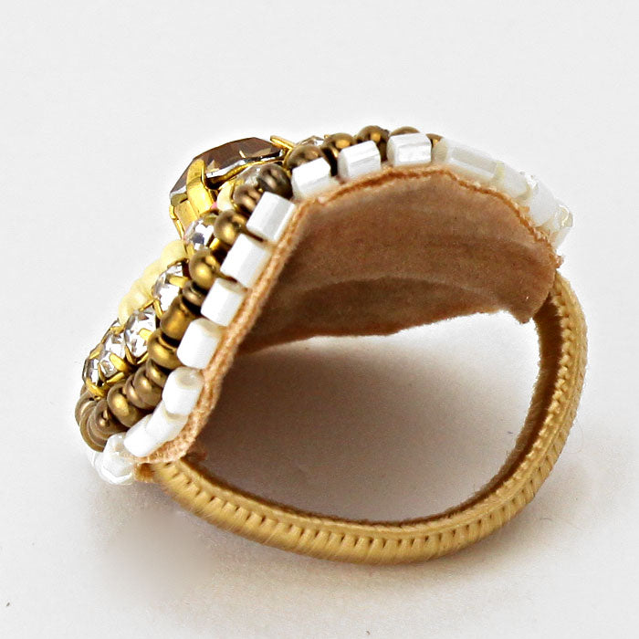 iLLASPARKZ Boho Bead Cluster Stretch Ring