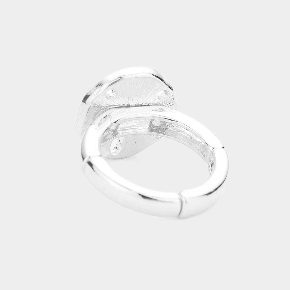 iLLASPARKZ Sea Glass Sand Dollar Stretch Ring