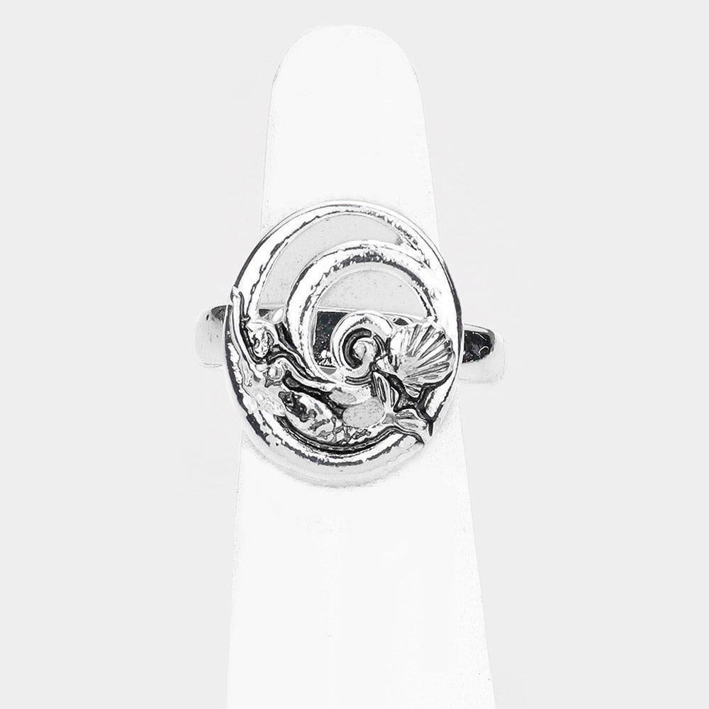 iLLASPARKZ Antique Metal Mermaid Stretch Ring