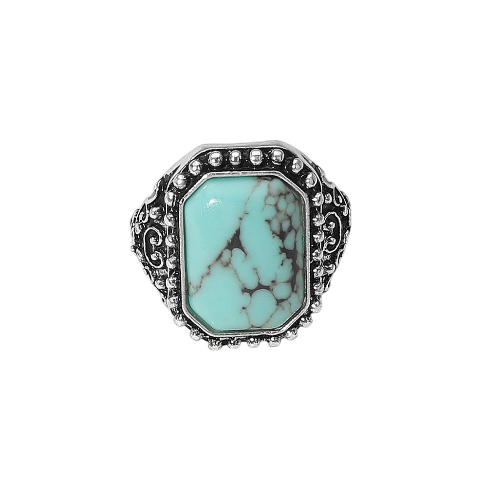 iLLASPARKZ Rectangle Stone Stretch Ring