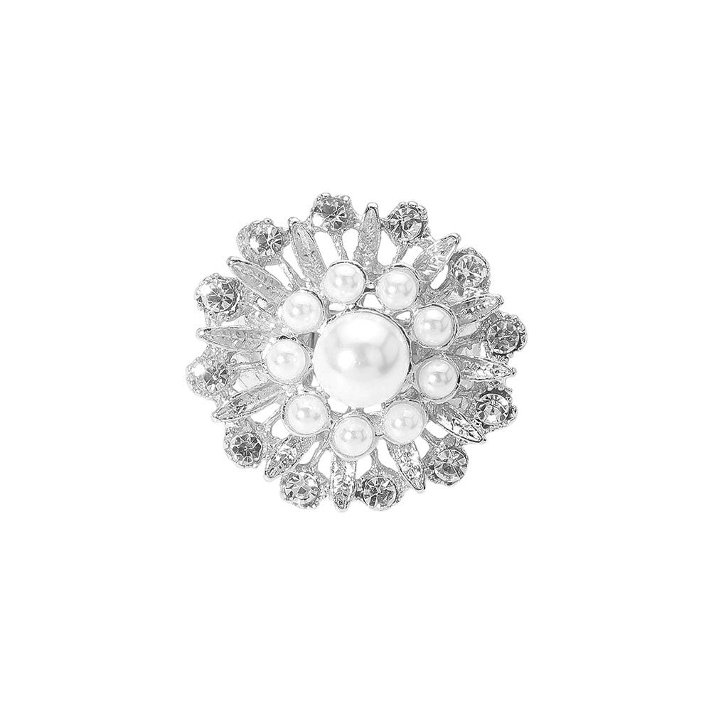 iLLASPARKZ Pearl Flower Stretch Ring