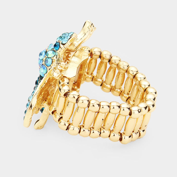 iLLASPARKZ Crystal Honey Bee Stretch Ring