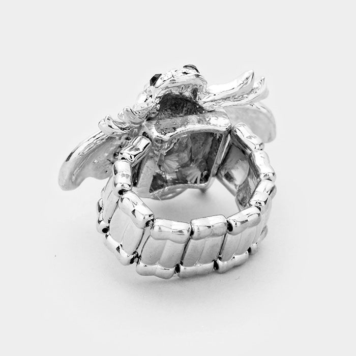 iLLASPARKZ Crystal Honey Bee Stretch Ring