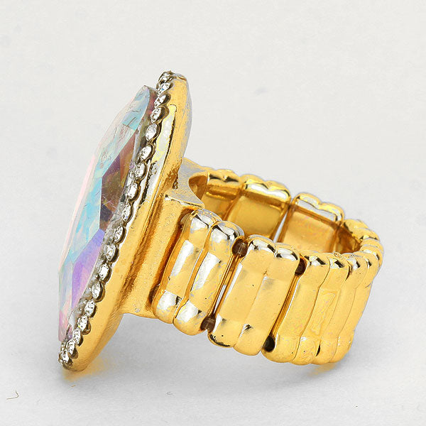 iLLASPARKZ Oval Glass Stretch Ring