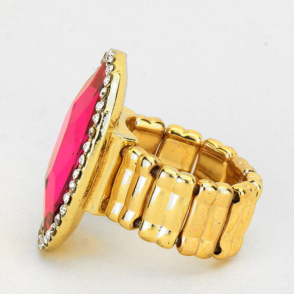 iLLASPARKZ Oval Glass Stretch Ring