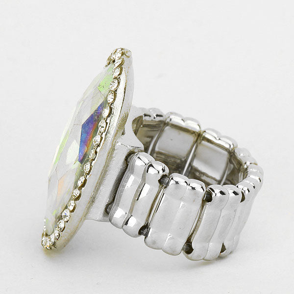 iLLASPARKZ Oval Glass Stretch Ring