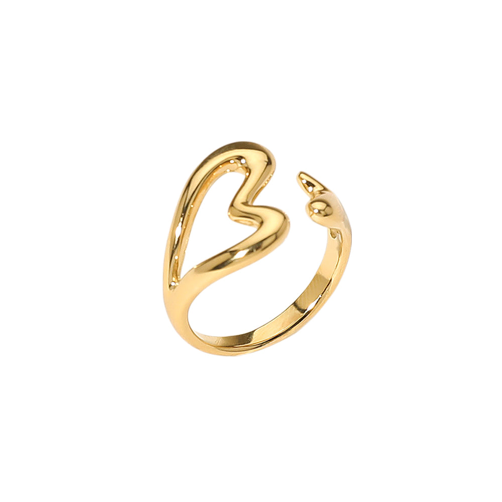 iLLASPARKZ SECRET BOX_Stainless Steel Open Heart Ring