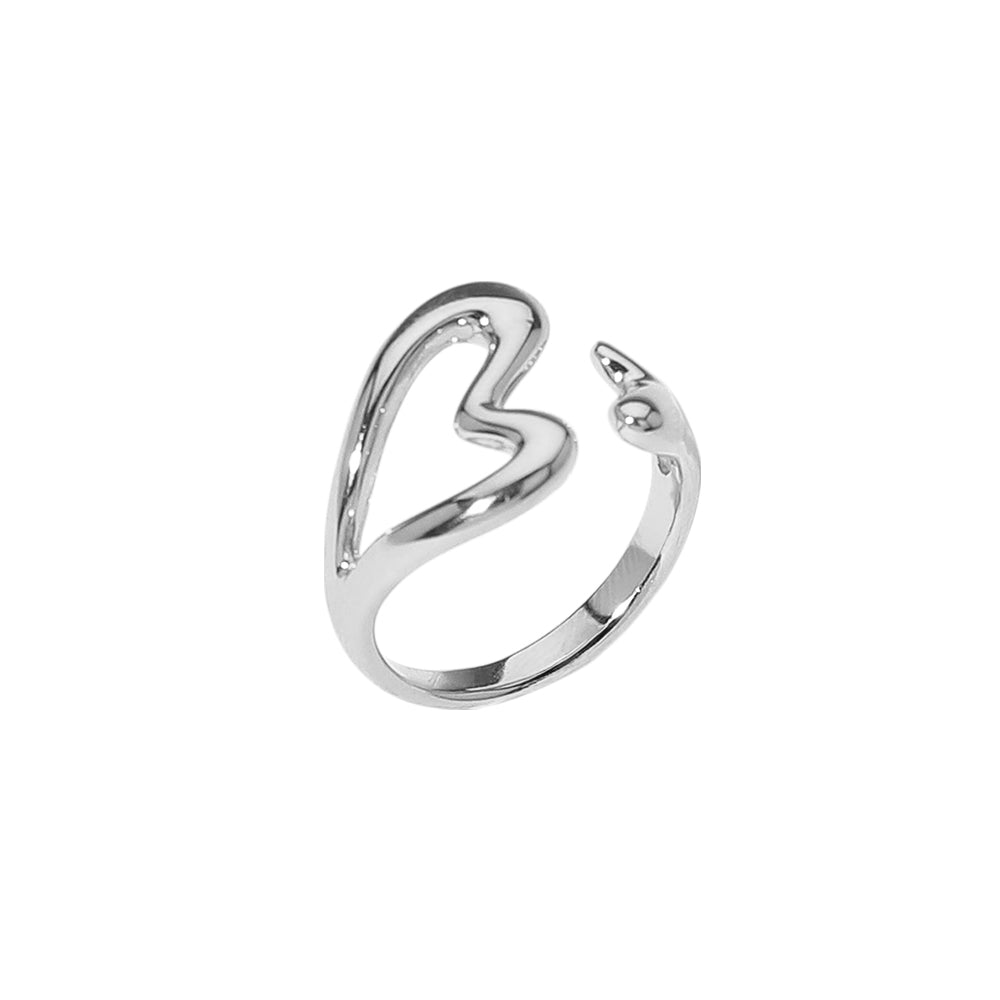 iLLASPARKZ SECRET BOX_Stainless Steel Open Heart Ring