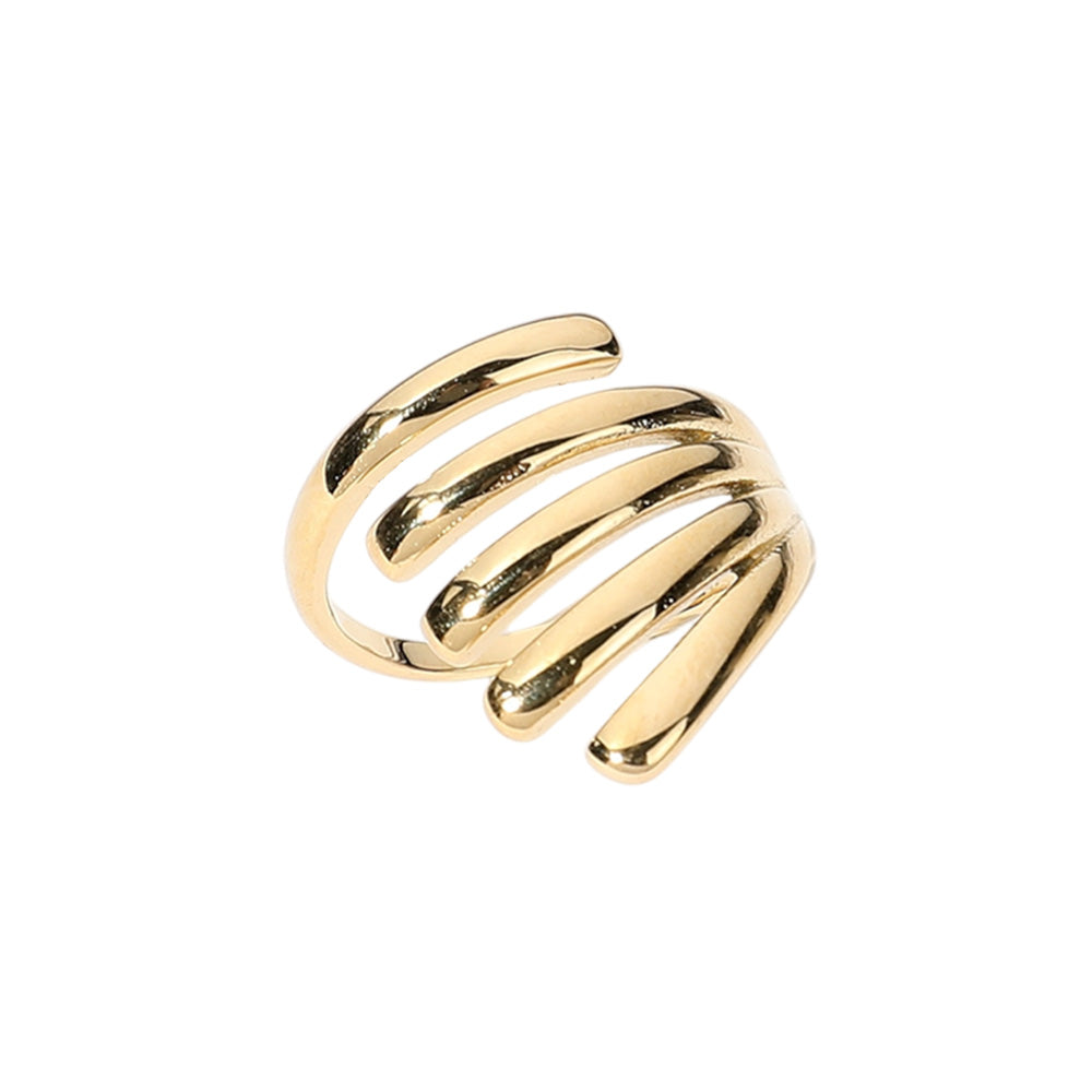 iLLASPARKZ SECRET BOX_Sterling Silver Dipped Hypoallergenic Chunky Split Rib Ring