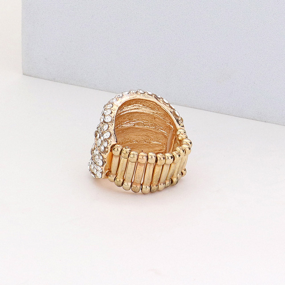 iLLASPARKZ Rhinestone Pave Stretch Ring