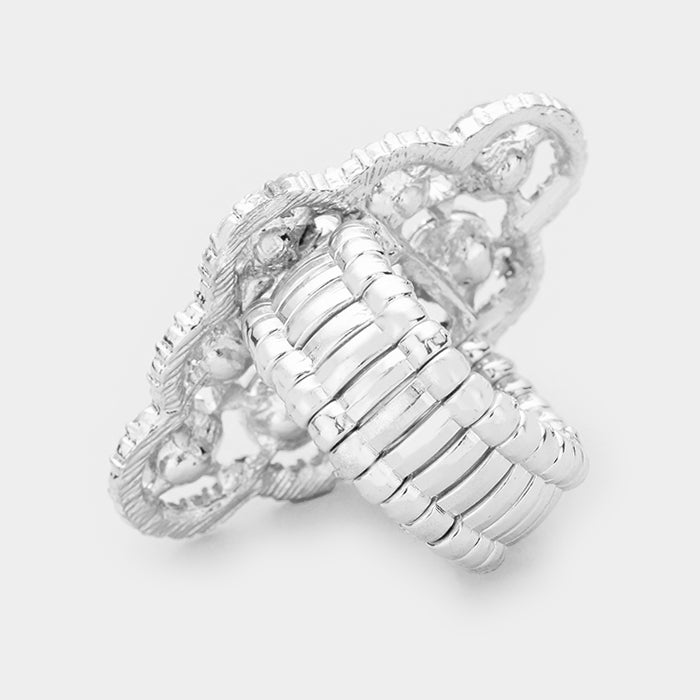 iLLASPARKZ Crystal Round Embellished Stretch Ring