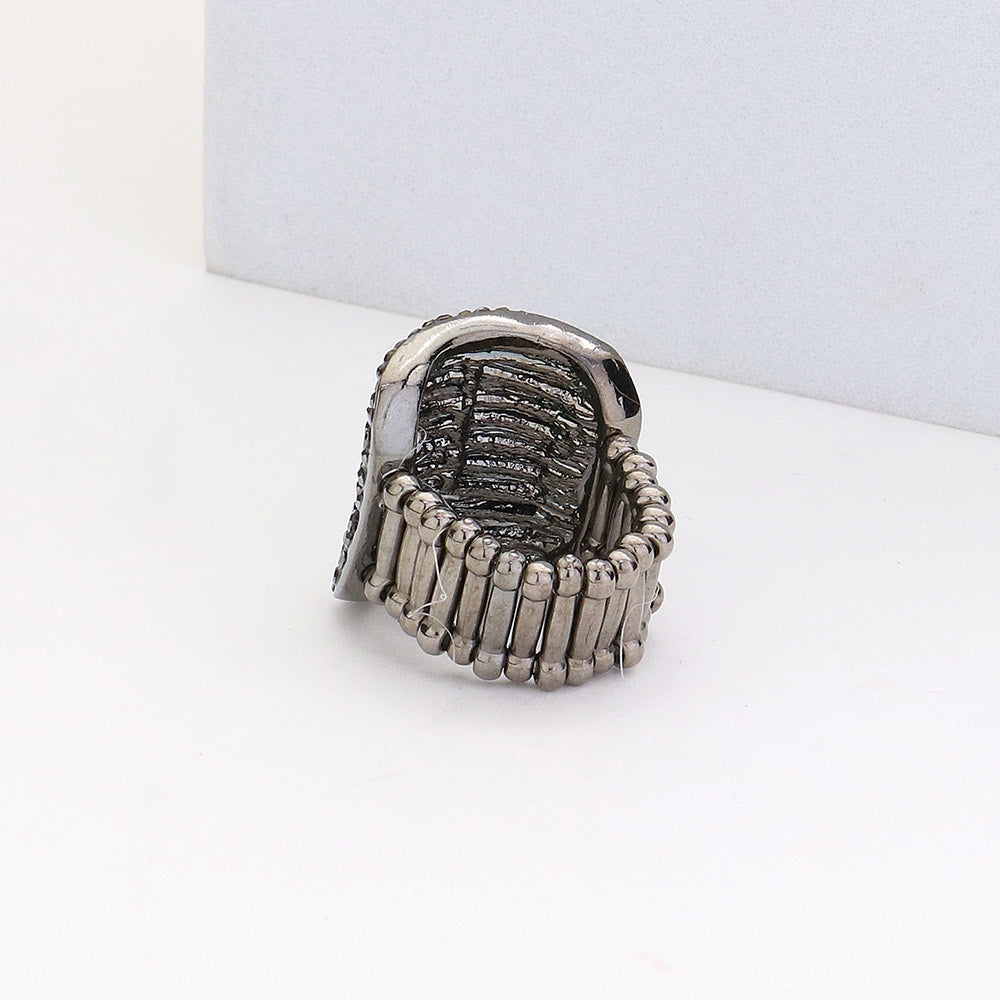 iLLASPARKZ Rhinestone Pave Multi Row Stretch Ring