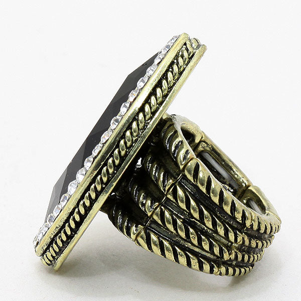 iLLASPARKZ Vintage Marquise Crystal Stretch Ring