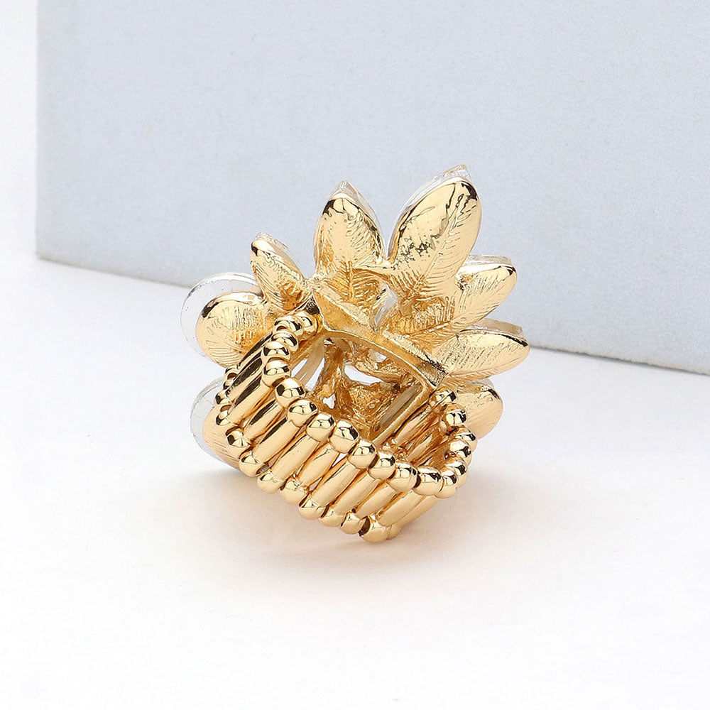 iLLASPARKZ Crystal Stone Cluster Stretch Ring