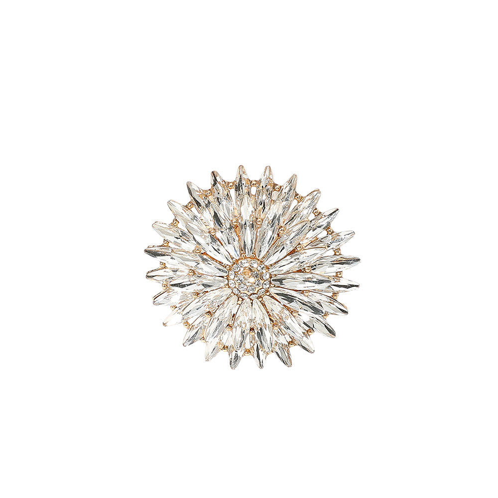 iLLASPARKZ Flower Stone Cluster Stretch Ring