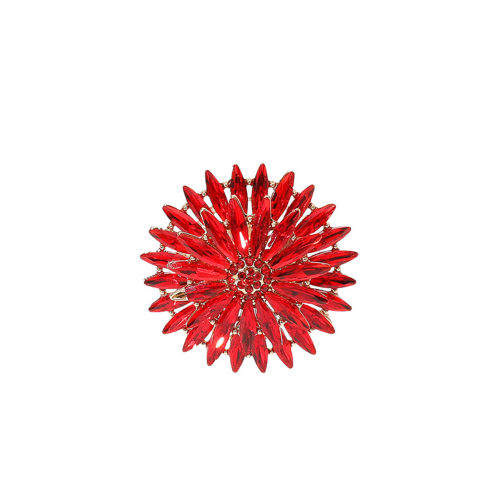 iLLASPARKZ Flower Stone Cluster Stretch Ring