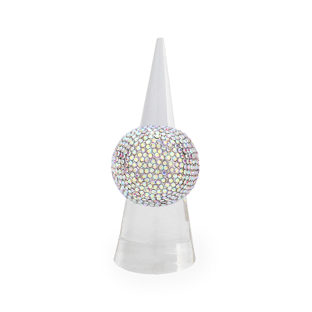 iLLASPARKZ Rhinestone Pave Dome Stretch Ring
