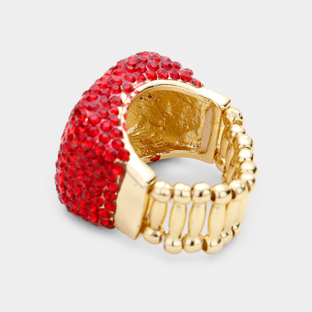 iLLASPARKZ Rhinestone Pave Stretch Ring