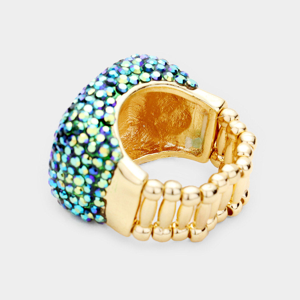 iLLASPARKZ Rhinestone Pave Stretch Ring